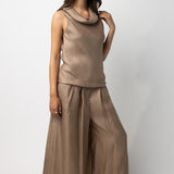 Dusan Cowl Neck Sleeveless Top