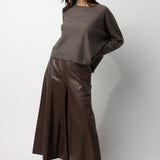 Leather Gaucho Pants