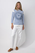 Dahlia Bow Leg Jean in Iris