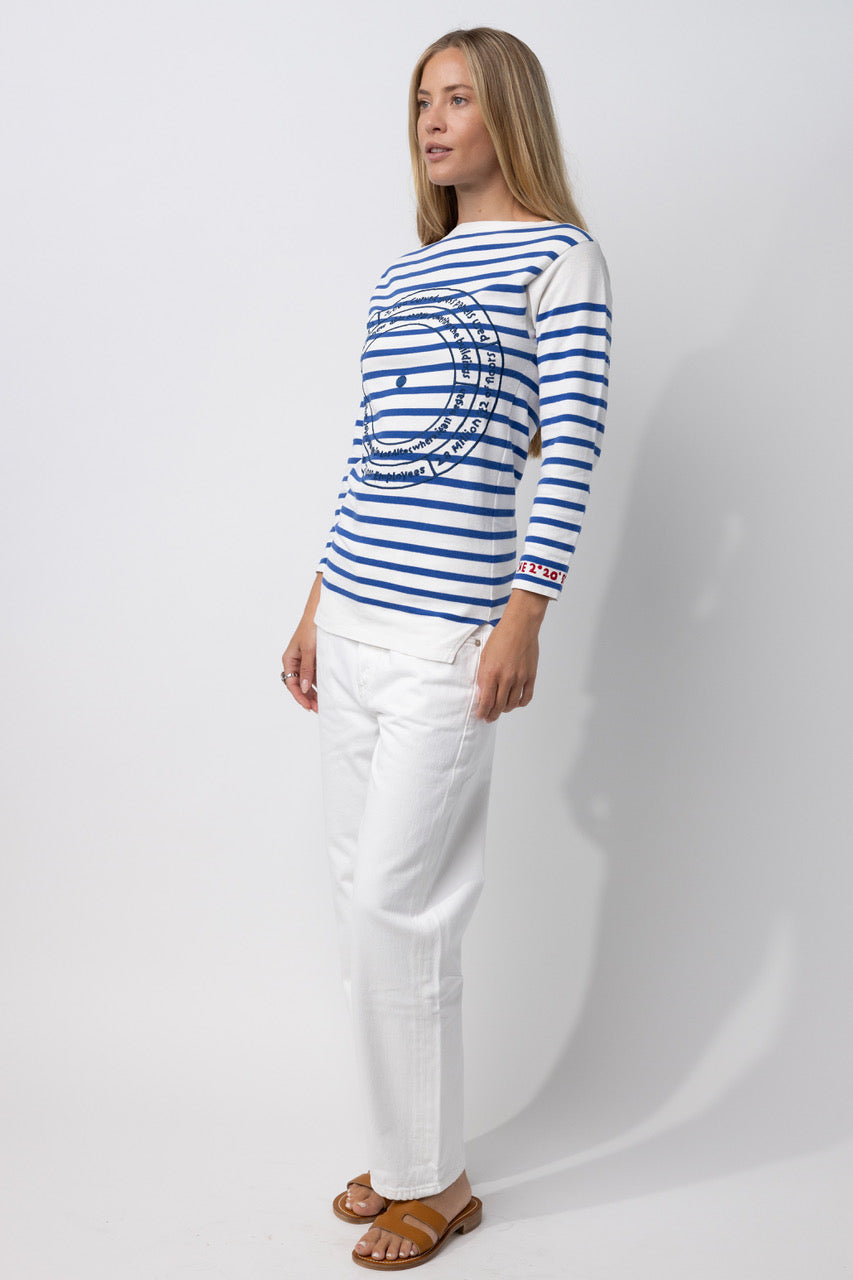 Mariniere 3/4 Sleeve Target Top