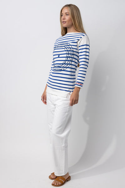 Mariniere 3/4 Sleeve Target Top