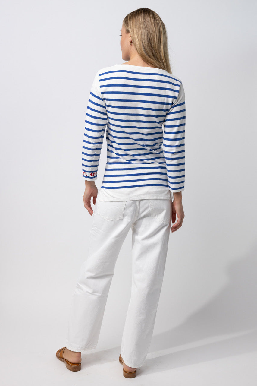 Mariniere 3/4 Sleeve Target Top