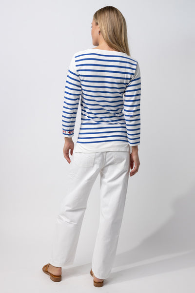 Mariniere 3/4 Sleeve Target Top
