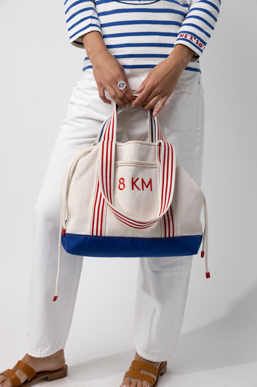 8 KM Canvas Tote Bag Solid