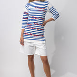 3/4 Cupertino Stripe Top