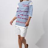 3/4 Cupertino Stripe Top