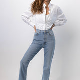 Azzedine Alaia Blanc Layered Body-Shirt