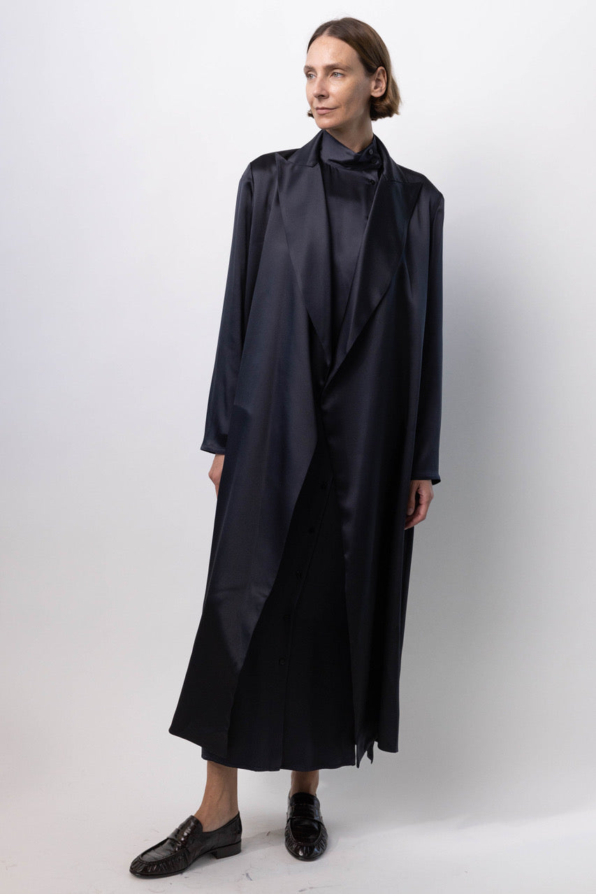 Dusan Long Silk Coat