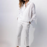 Sofie D'Hoore White Brit Cap Cropped Shirt