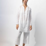 Dosa Drawstring Pants with Vintage Lace