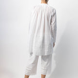 Dosa Drawstring Pants with Vintage Lace