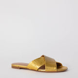 Alexa Wagner Gold Gilda Slide