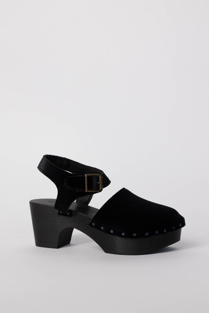 Velvet Clogs