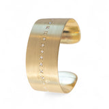 Irene Neuwirth Gold Cuff Bracelet with Rose Cut Diamonds