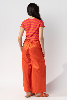 Silk Trouser with Pockets and self-tie waist