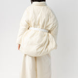 Washed Nylon Down Coat with Pockets