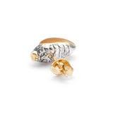 Mini Scarab Citrine Stud