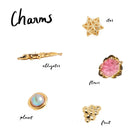 18K Yellow Gold Charm Necklace