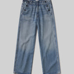 Front view of boardwalk trouser in jete on white background, with no model shown.