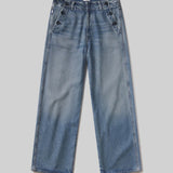 Front view of boardwalk trouser in jete on white background, with no model shown.