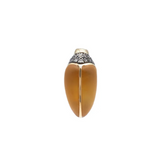 Mini Scarab Citrine Stud
