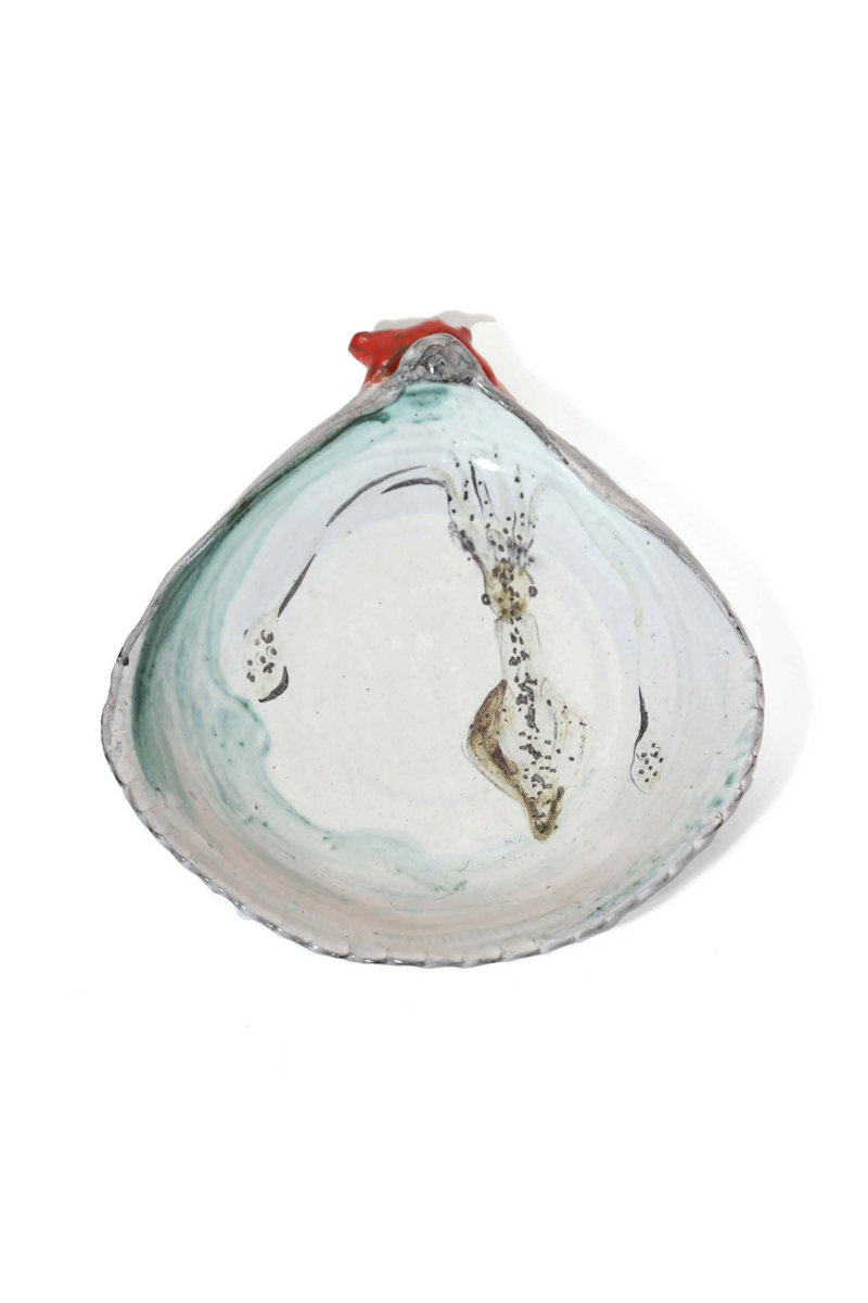 Decorative Clam with Squid