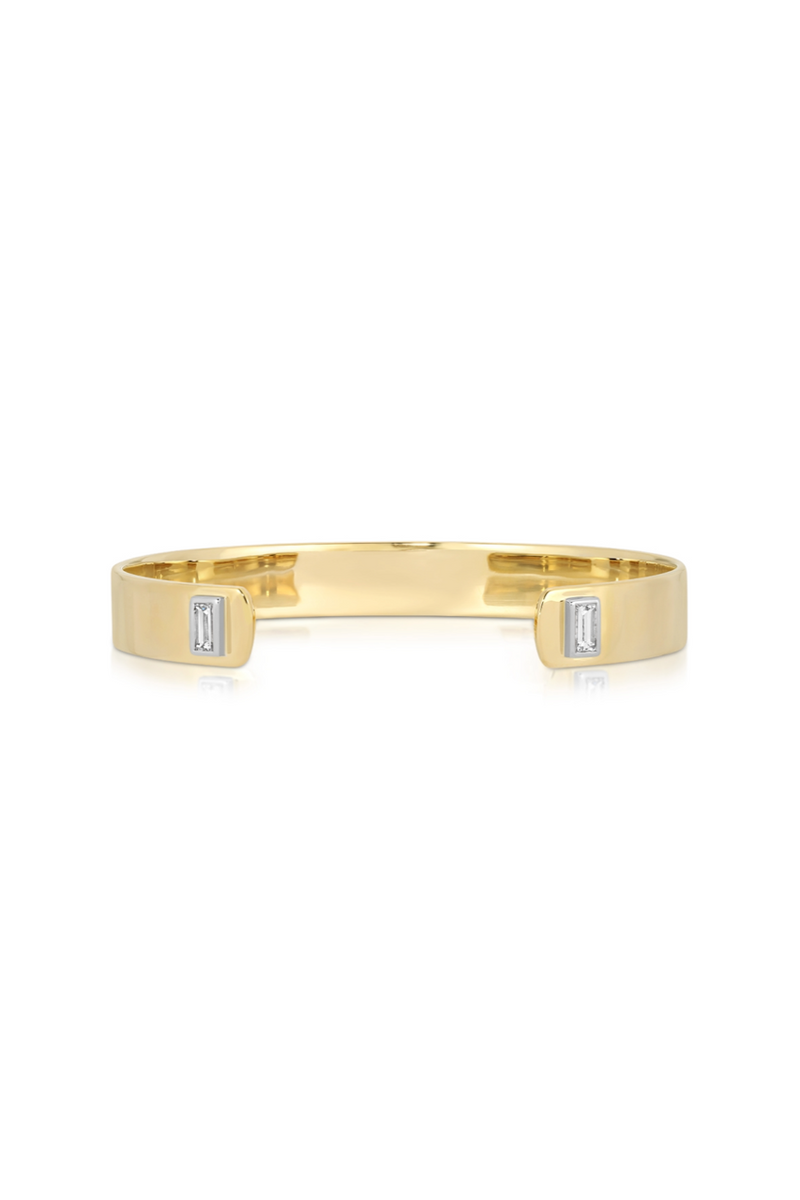 14K Yellow Gold Open Front Bangle