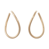 Sidney Garber Curved Oval Hoop Earrings