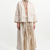 Daniela Gregis Peonia Bianco Lavata Jacket