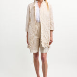 Daniela Gregis Punto Bianco Lavato Coat