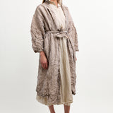 Daniela Gregis Randa Lungo Bianco Lavato Coat