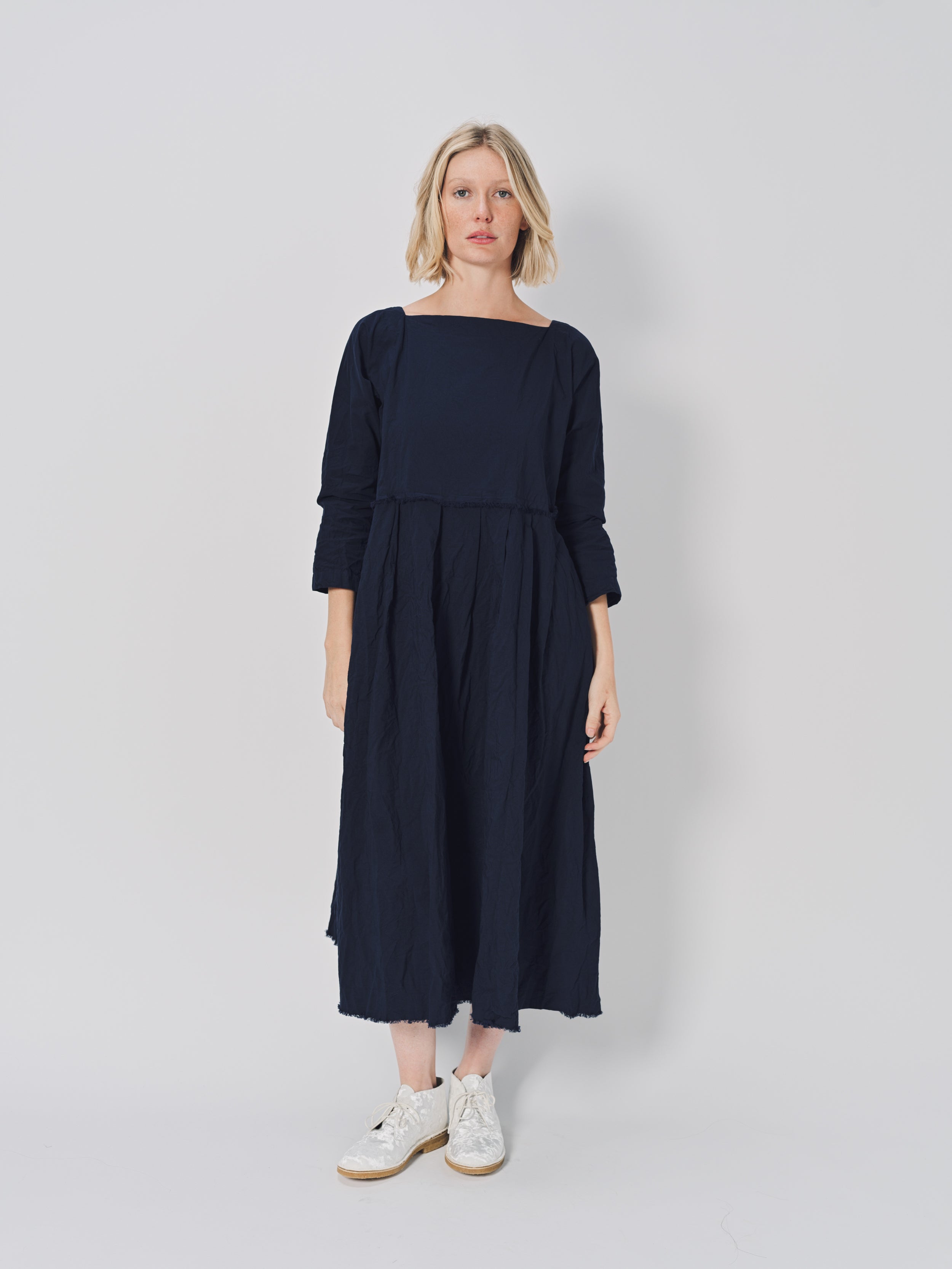 Daniela Gregis Mafalda Lavato Dress Blu Scuro / One size