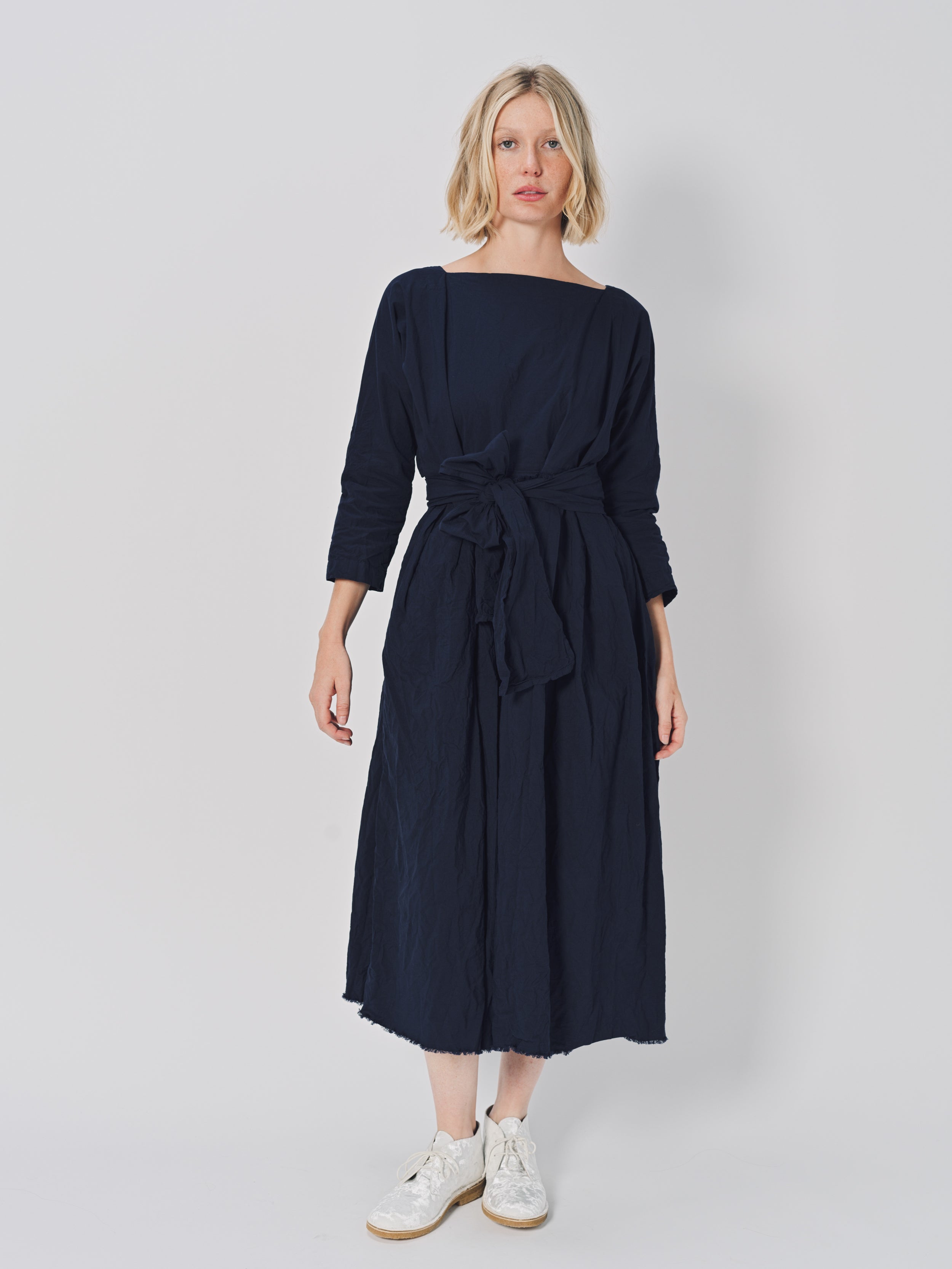 Daniela Gregis Mafalda Lavato Dress Blu Scuro / One size