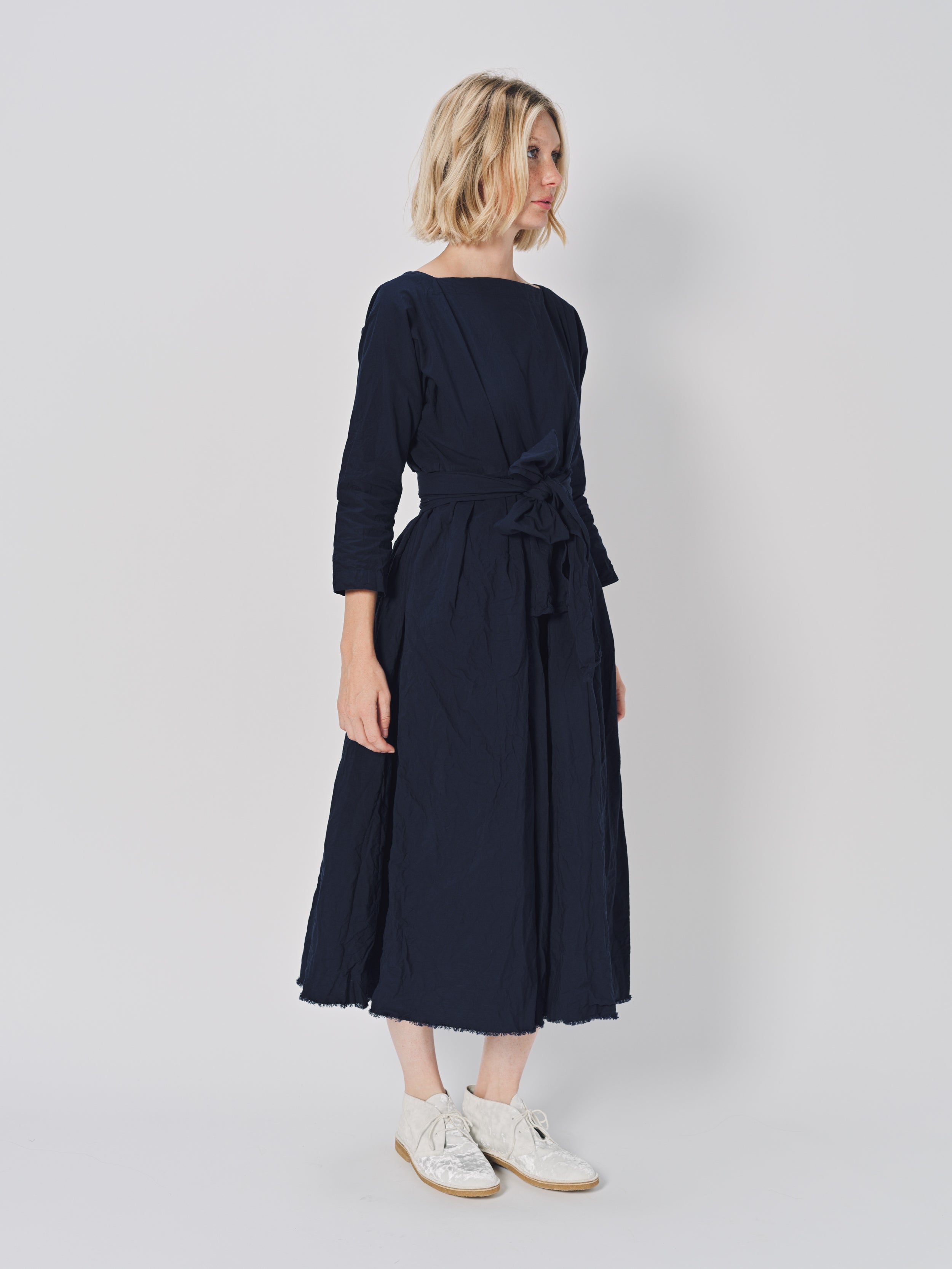 Daniela Gregis Mafalda Lavato Dress Blu Scuro / One size