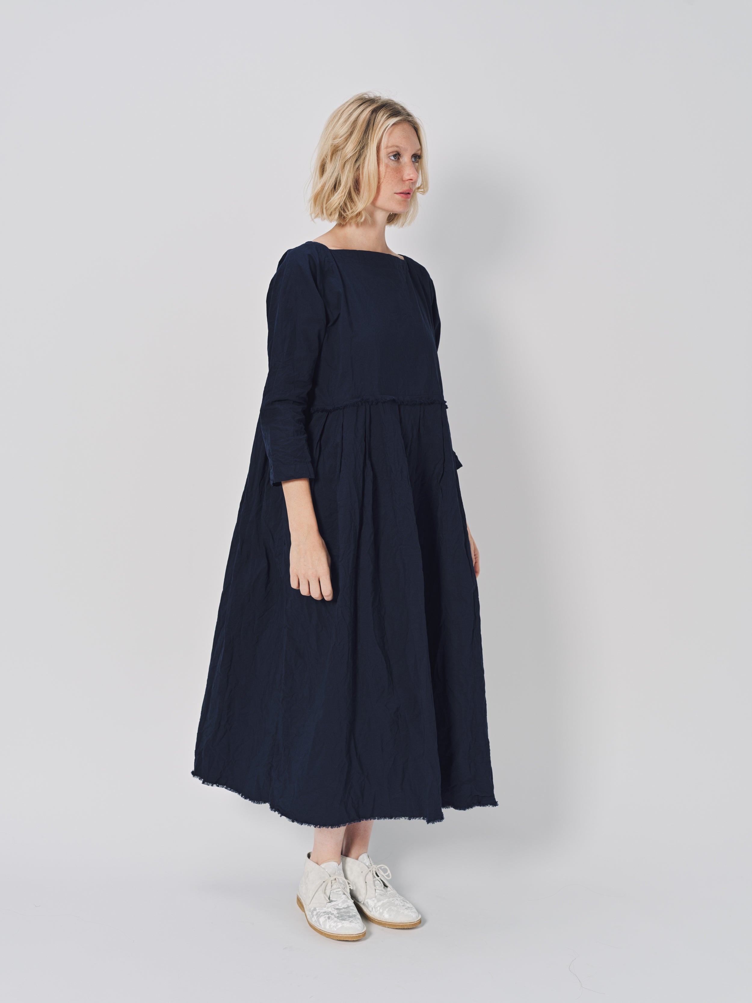 Daniela Gregis Mafalda Lavato Dress Blu Scuro / One size