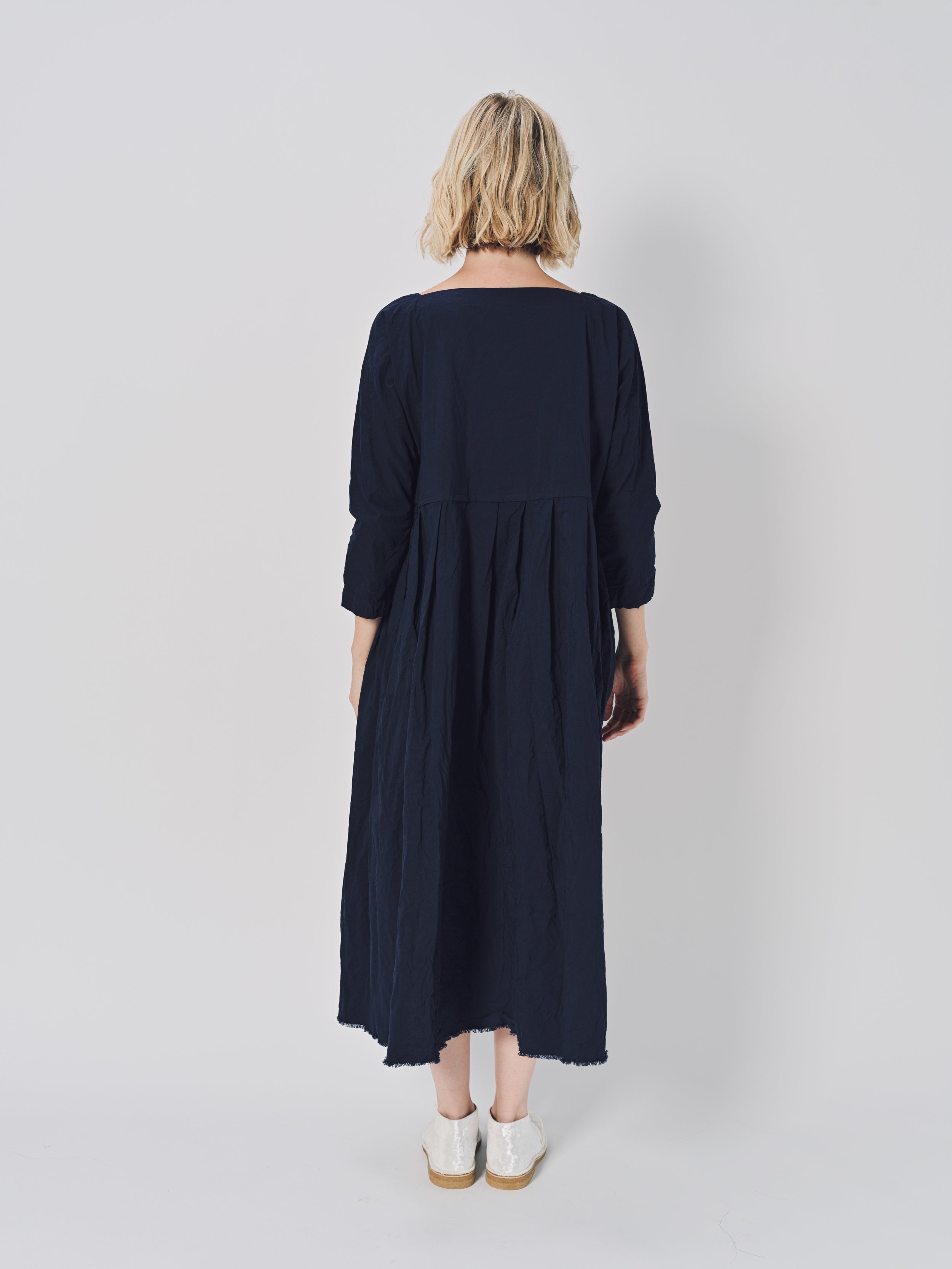 Daniela Gregis Mafalda Lavato Dress Blu Scuro / One size