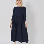 Daniela Gregis Mafalda Lavato Dress Blu Scuro / One size