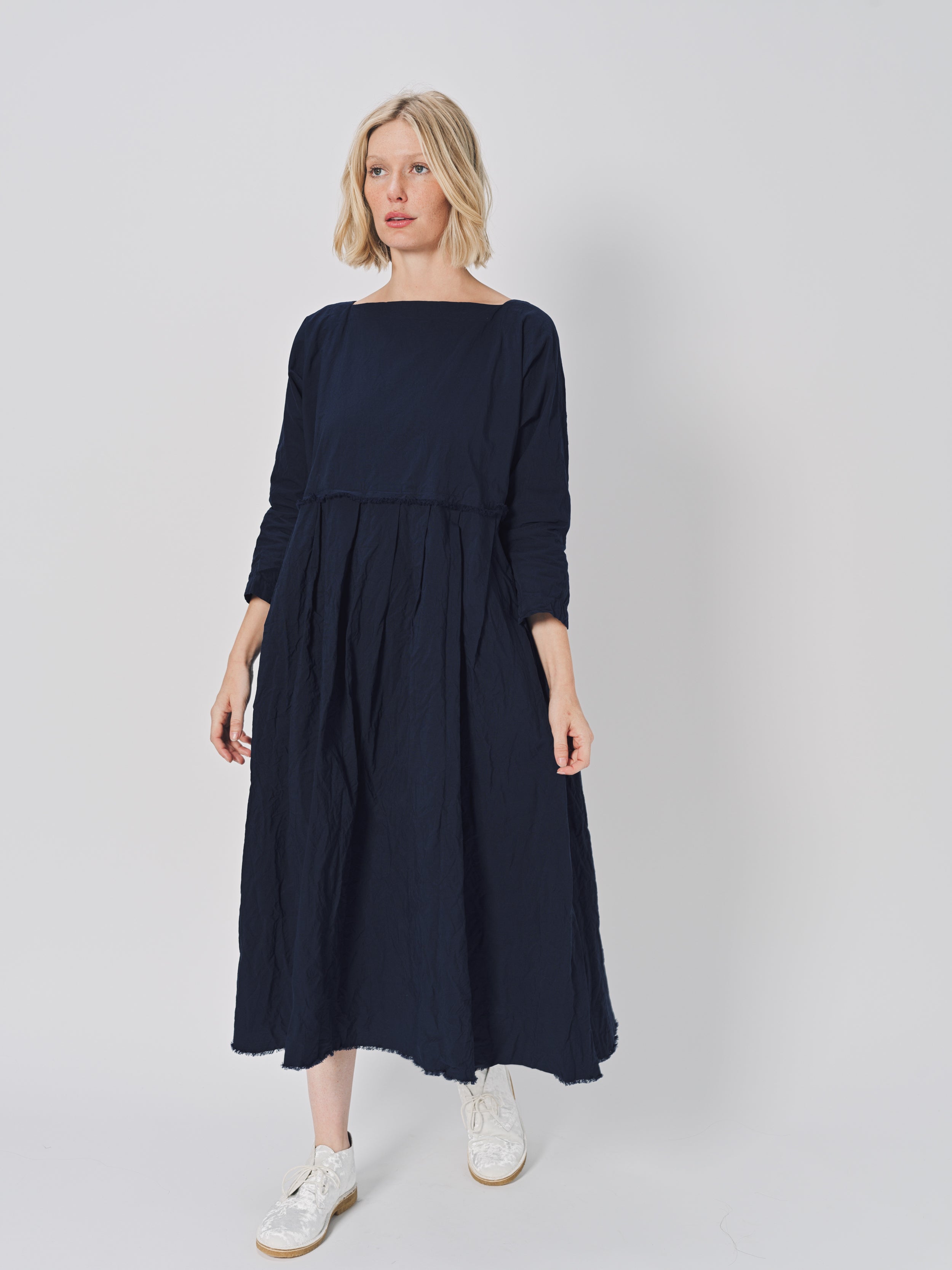 Daniela Gregis Mafalda Lavato Dress Blu Scuro / One size