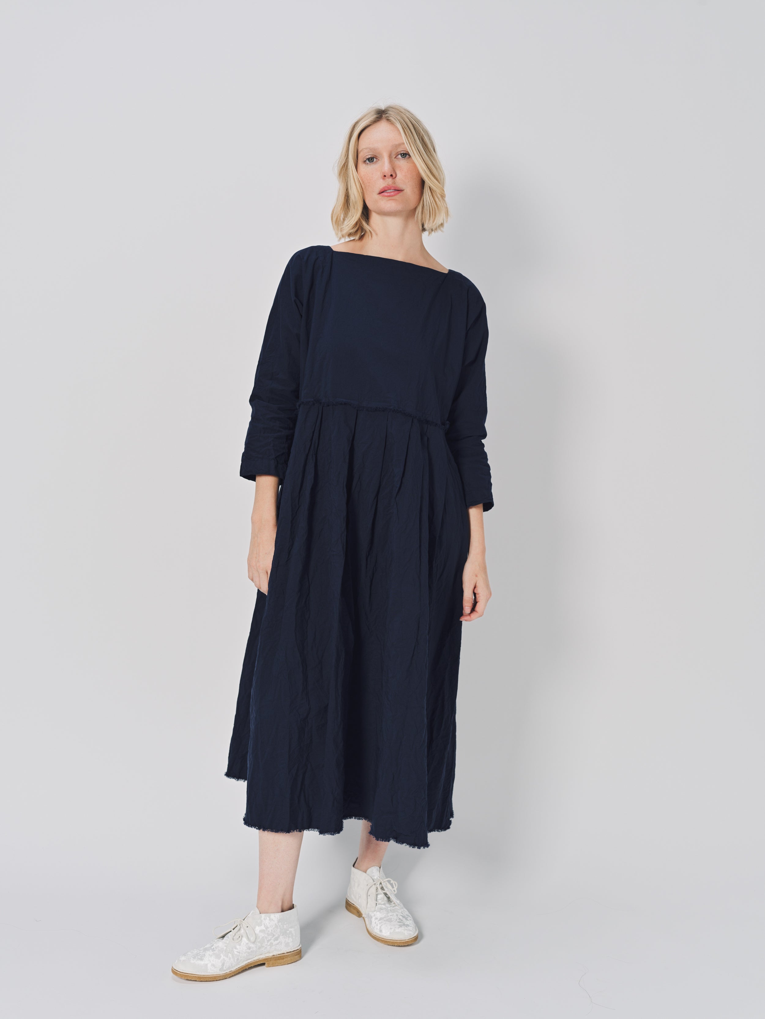 Daniela Gregis Mafalda Lavato Dress Blu Scuro / One size