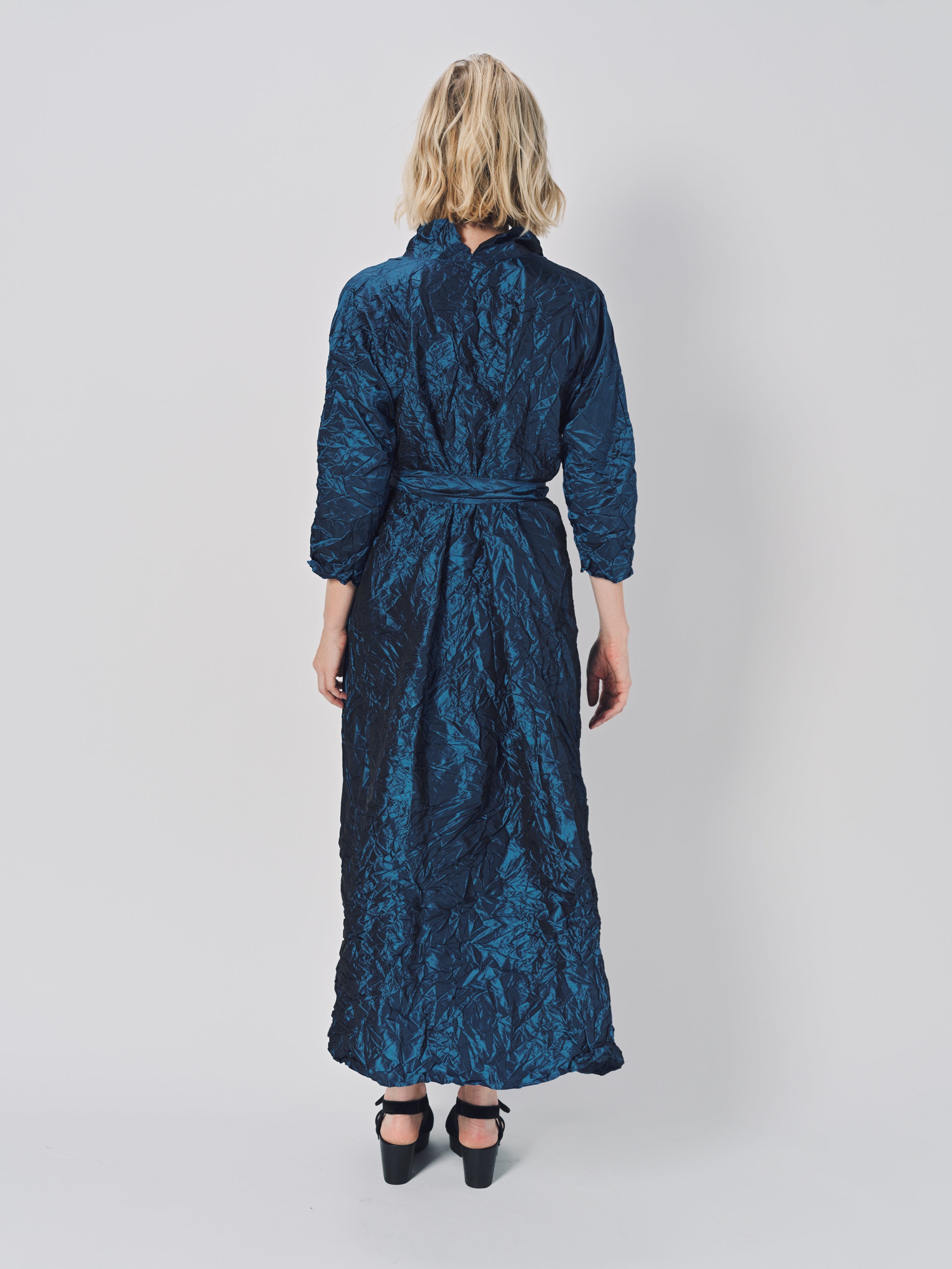 Daniela Gregis Spicchi Colletto Lavato Dress Bluette / One size