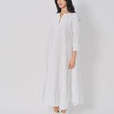Daniela Gregis Spicchi Mezza Luna Lavato Dress Bianco / One size