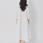Daniela Gregis Spicchi Mezza Luna Lavato Dress Bianco / One size