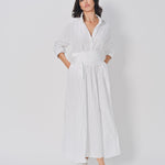Daniela Gregis Spicchi Colletto Lavato Dress Bianco / One size