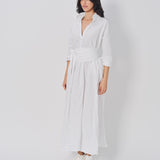 Daniela Gregis Spicchi Colletto Lavato Dress Bianco / One size