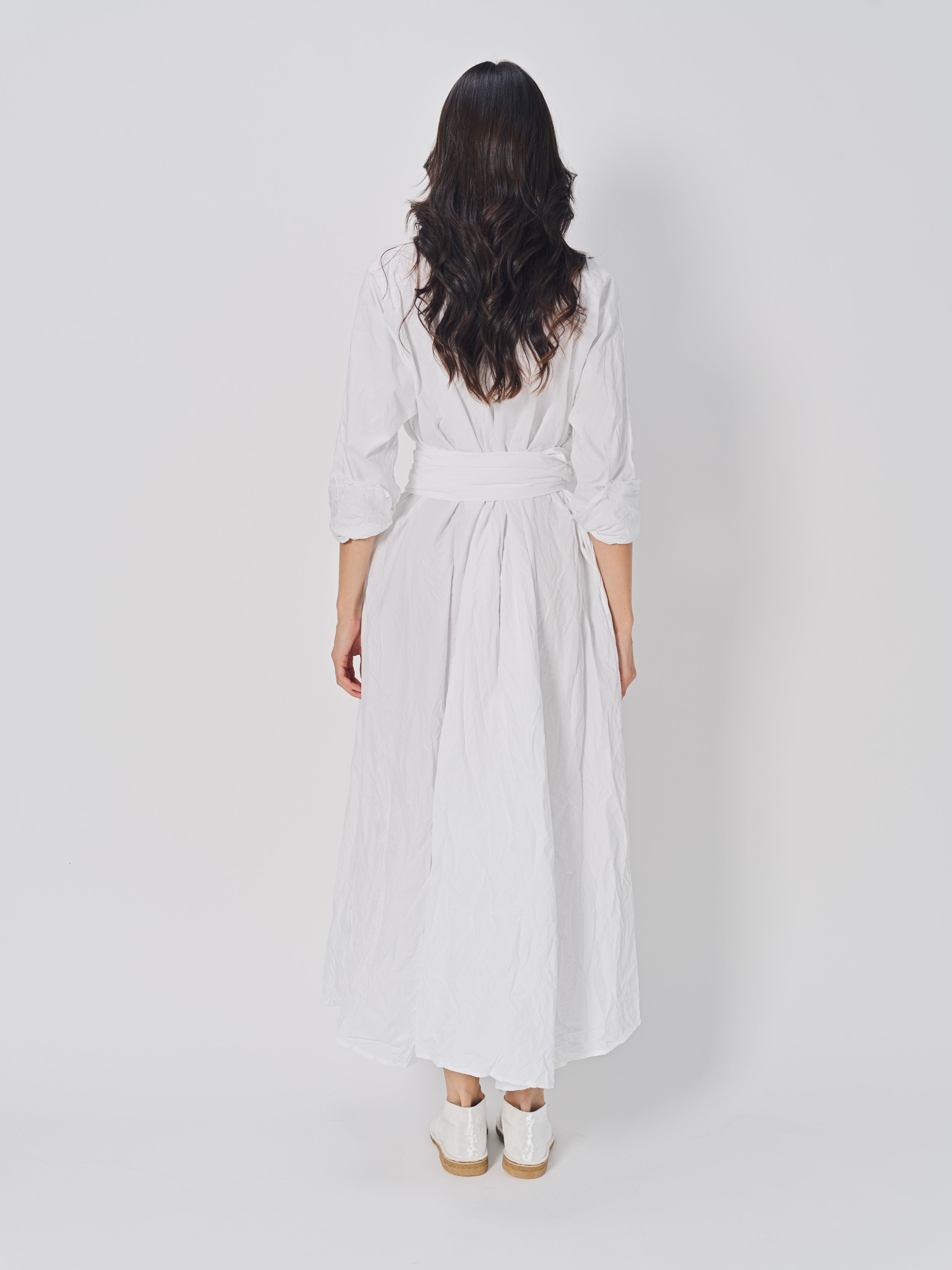 Daniela Gregis Spicchi Colletto Lavato Dress Bianco / One size