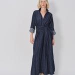 Daniela Gregis Spicchi Colletto Lavato Dress Blu Scuro / One size