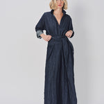 Daniela Gregis Spicchi Colletto Lavato Dress Blu Scuro / One size
