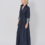 Daniela Gregis Spicchi Colletto Lavato Dress Blu Scuro / One size