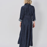 Daniela Gregis Spicchi Colletto Lavato Dress Blu Scuro / One size