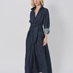 Daniela Gregis Spicchi Colletto Lavato Dress Blu Scuro / One size